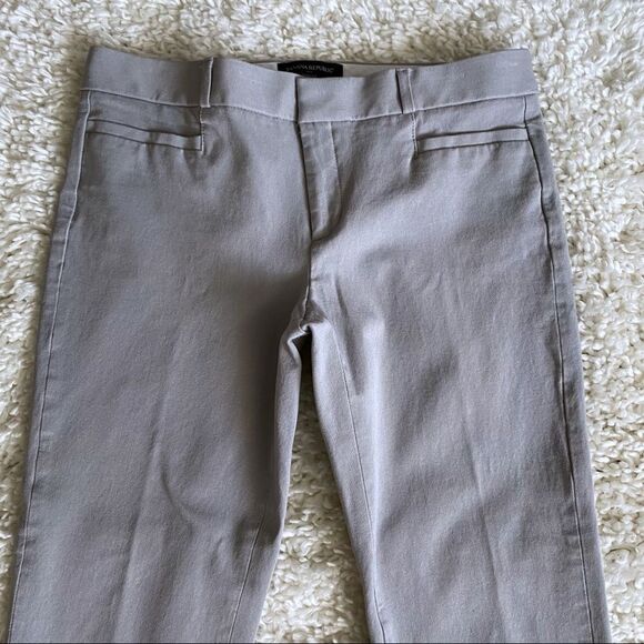 Banana Republic Sloan Crop Gray Pants SZ 6 - Picture 3 of 7